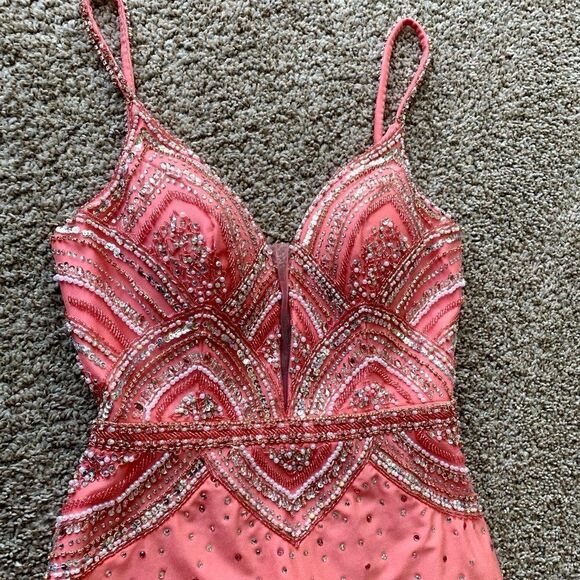 New Stunning Sequins & beads Fishtail Evening Dress - Picture 9 of 16